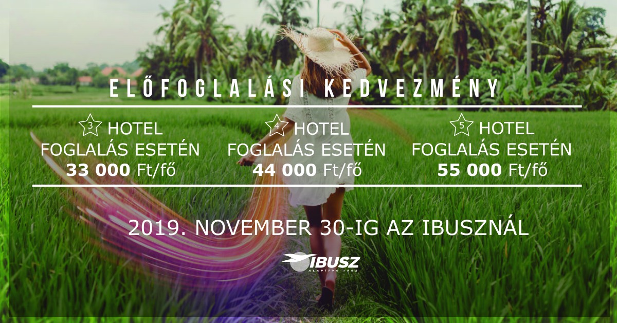 Egzotikus előfoglalási akció az IBUSZ-tól!